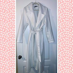 BOOHOO Cream Winter Coat